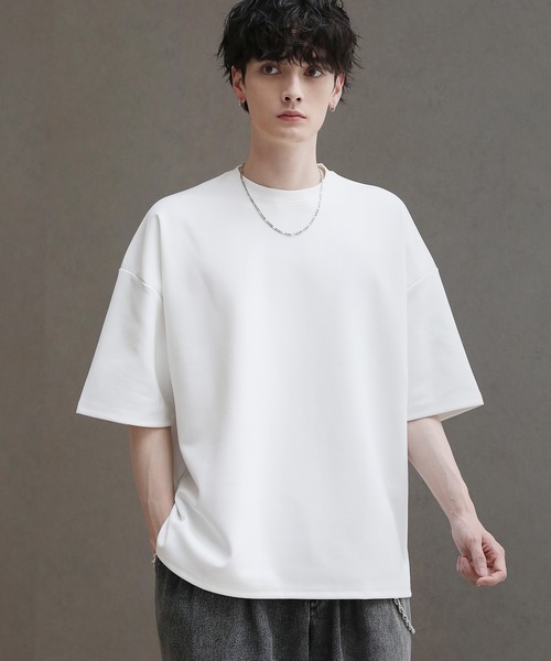 コットンポンチヘビーウェイト半袖ドルマンTシャツ（Tシャツ