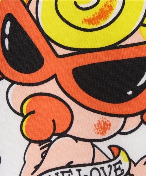 HYSTERIC MINI（ヒステリックミニ）の「Lady Rose Tattoo Only Girl ラグランTシャツ（Tシャツ/カットソー・キッズ・ホワイト/ブラック系その他・100/110/120）」の4枚目の写真