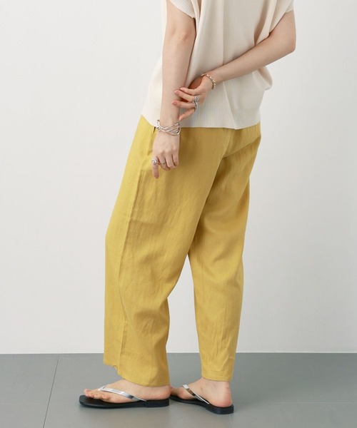 saloon（サルーン）の「SALOON(サルーン)/レーヨンリネンリラックスパンツ【手洗い可】（その他パンツ・レディース・ブルー/アイボリー/ブラック/イエロー・FREE）」の12枚目の写真