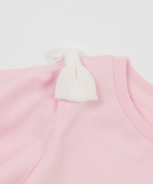 セール】シェル 袖リボン2wayTシャツ（Tシャツ/カットソー）｜mezzo