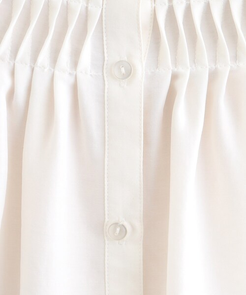 grove（グローブ）の「◆ねじりタックフレアーブラウス（シャツ/ブラウス・レディース・オレンジ/オフホワイト/ブラック・02/03/01/04/05）」の7枚目の写真