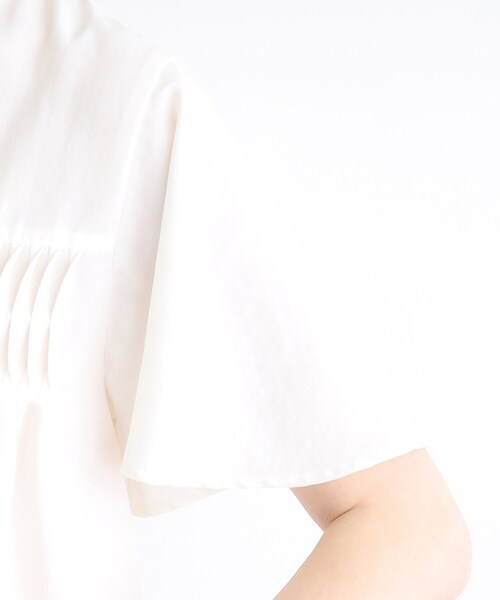 grove（グローブ）の「◆ねじりタックフレアーブラウス（シャツ/ブラウス・レディース・オレンジ/オフホワイト/ブラック・02/03/01/04/05）」の21枚目の写真