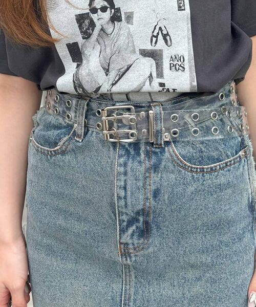 INGNI（イング）の「アイレットベルト／Ａ（ベルト・レディース・クリア/シルバー/ブラック/ホワイト・ONE SIZE）」の16枚目の写真