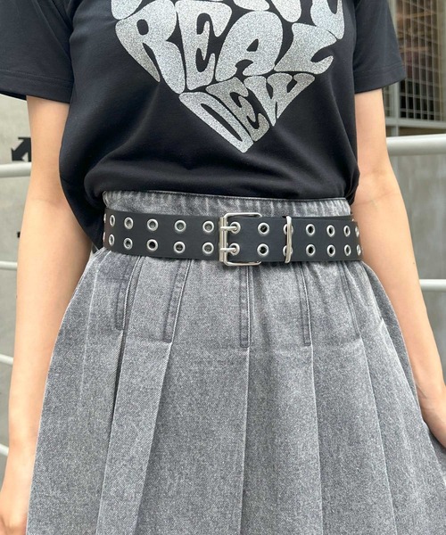 INGNI（イング）の「アイレットベルト／Ａ（ベルト・レディース・クリア/シルバー/ブラック/ホワイト・ONE SIZE）」の8枚目の写真