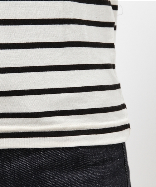 N.（N. Natural Beauty Basic）（エヌエヌナチュラルビューティーベーシック）の「ウォームアップベア天竺カットソー（Tシャツ/カットソー・レディース・ホワイト/ブラック/ホワイト系その他/グレー・MEDIUM）」の10枚目の写真