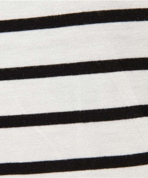 N.（N. Natural Beauty Basic）（エヌエヌナチュラルビューティーベーシック）の「ウォームアップベア天竺カットソー（Tシャツ/カットソー・レディース・ホワイト/ブラック/ホワイト系その他/グレー・MEDIUM）」の11枚目の写真