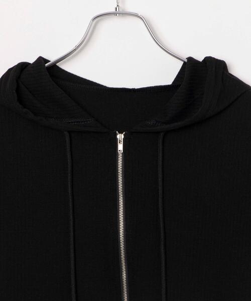 dispark（ディスパーク）の「DISPARK/クロップドZIPフードT（パーカー・レディース・ブラック/グレー・FREE）」の16枚目の写真