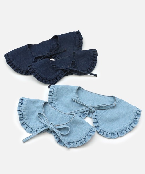 JAM & LINK（ジャムアンドリンク）の「ダンガリー 付け襟（付け襟・キッズ・ブルー/ネイビー・S/M）」の11枚目の写真