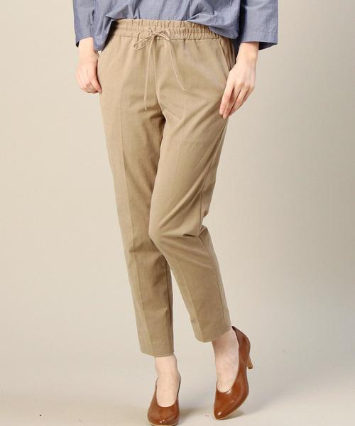 BEAUTY&YOUTH UNITED ARROWS(ビューティーアンドユースユナイテッドアローズ)の「BY ピーチドローストイージーパンツ ◆(その他パンツ・レディース・ブラック/ベージュ・SMALL/MEDIUM)」の1枚目の写真