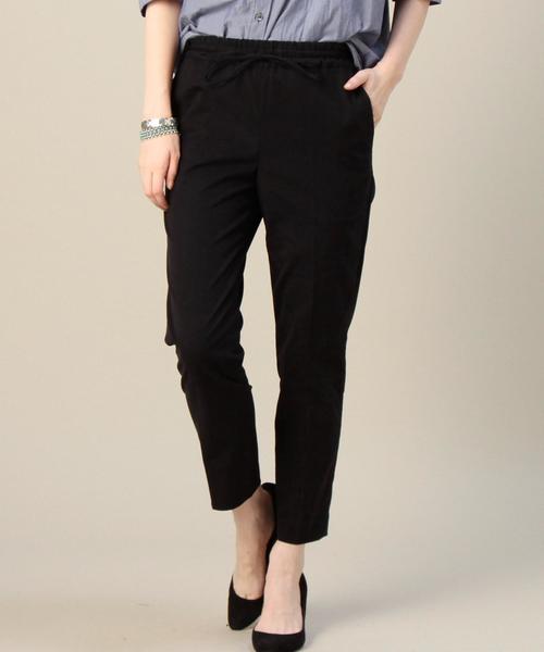BEAUTY&YOUTH UNITED ARROWS(ビューティーアンドユースユナイテッドアローズ)の「BY ピーチドローストイージーパンツ ◆(その他パンツ・レディース・ブラック/ベージュ・SMALL/MEDIUM)」の2枚目の写真