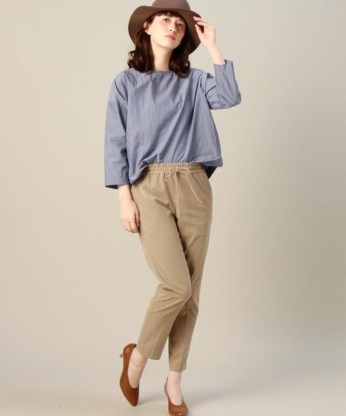 BEAUTY&YOUTH UNITED ARROWS(ビューティーアンドユースユナイテッドアローズ)の「BY ピーチドローストイージーパンツ ◆(その他パンツ・レディース・ブラック/ベージュ・SMALL/MEDIUM)」の11枚目の写真