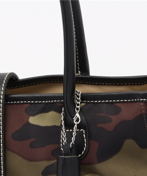 LA BAGAGERIE（ラバガジェリー）の「おむすびトートバッグ Mサイズ（トートバッグ・レディース・ブラック/グリーン系カモフラージュ/カモフラージュ/ネイビー・FREE）」の8枚目の写真