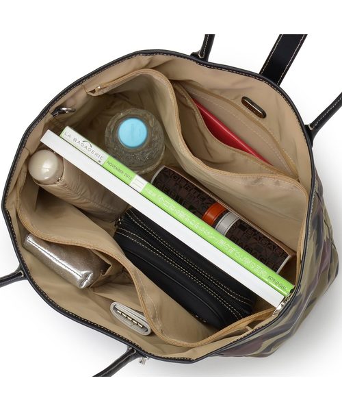 LA BAGAGERIE（ラバガジェリー）の「おむすびトートバッグ Mサイズ（トートバッグ・レディース・ブラック/グリーン系カモフラージュ/カモフラージュ/ネイビー・FREE）」の12枚目の写真