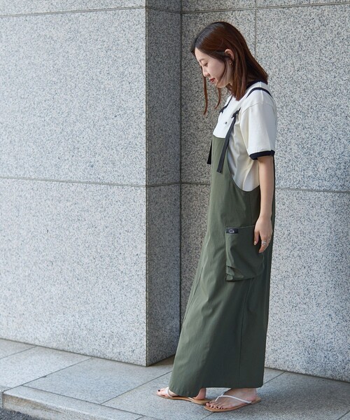 coen(コーエン)の「【WEB限定】コーエンロゴ刺繍リンガーTシャツ(Tシャツ/カットソー・レディース・ダークグリーン/ダークグレー/オレンジ系その他/ナチュラル・L/M)」の16枚目の写真