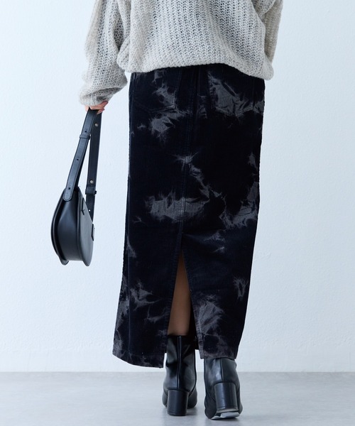 LAVEANGE（ラビアンジェ）の「ブリーチコーデュロイナロースカート（スカート・レディース・ブラック/ブラウン・LL/3L/4L/M）」の5枚目の写真