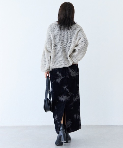 LAVEANGE（ラビアンジェ）の「ブリーチコーデュロイナロースカート（スカート・レディース・ブラック/ブラウン・LL/3L/4L/M）」の10枚目の写真