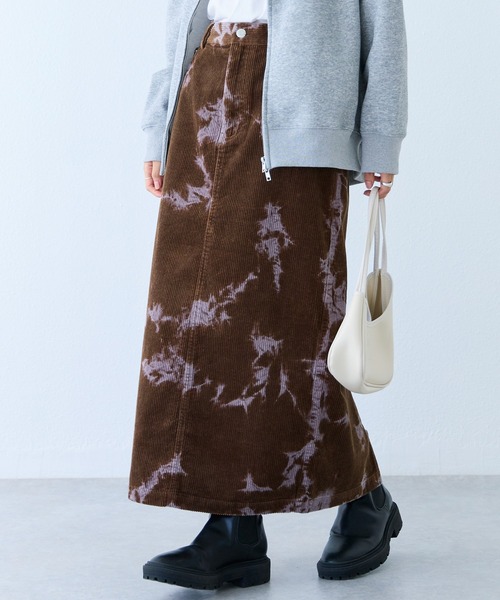 LAVEANGE（ラビアンジェ）の「ブリーチコーデュロイナロースカート（スカート・レディース・ブラック/ブラウン・LL/3L/4L/M）」の12枚目の写真