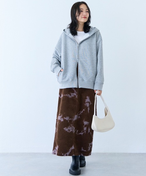 LAVEANGE（ラビアンジェ）の「ブリーチコーデュロイナロースカート（スカート・レディース・ブラック/ブラウン・LL/3L/4L/M）」の16枚目の写真