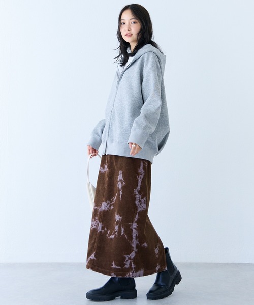 LAVEANGE（ラビアンジェ）の「ブリーチコーデュロイナロースカート（スカート・レディース・ブラック/ブラウン・LL/3L/4L/M）」の18枚目の写真