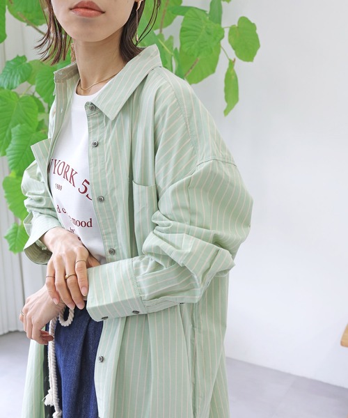 ストライプシャツワンピース（シャツワンピース）｜Crisp（クリスプ）