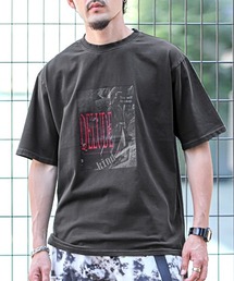 グラフィックフォトプリント半袖Tシャツ