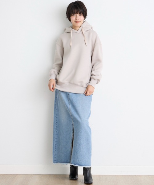 【セール】プラムダンボールパーカー（パーカー）｜INED CLARO（イネドクラロ）