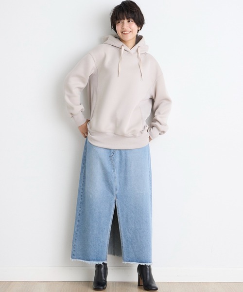 【セール】プラムダンボールパーカー（パーカー）｜INED CLARO（イネドクラロ）