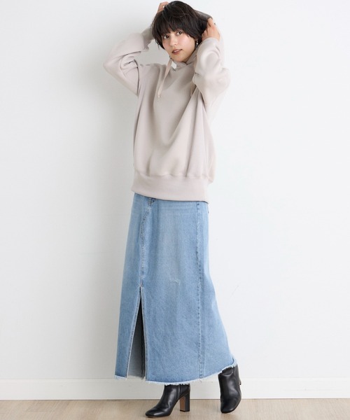 【セール】プラムダンボールパーカー（パーカー）｜INED CLARO（イネドクラロ）