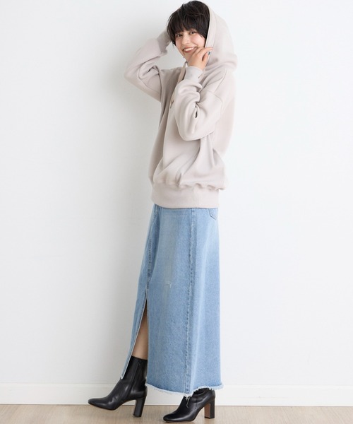 【セール】プラムダンボールパーカー（パーカー）｜INED CLARO（イネドクラロ）