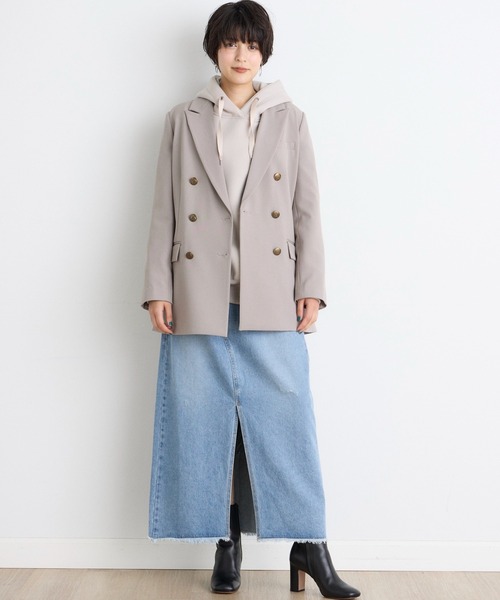 【セール】プラムダンボールパーカー（パーカー）｜INED CLARO（イネドクラロ）