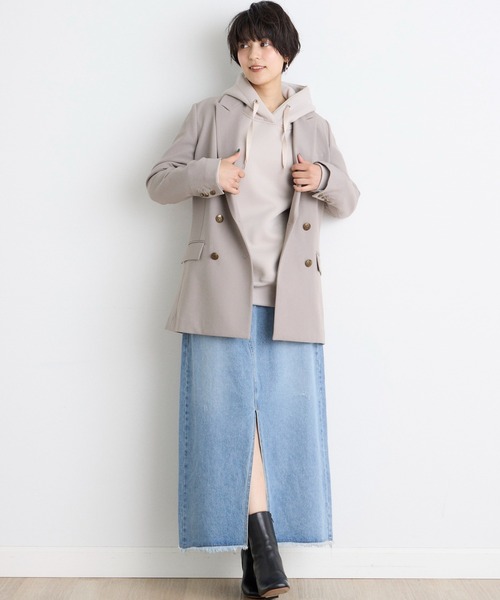 【セール】プラムダンボールパーカー（パーカー）｜INED CLARO（イネドクラロ）