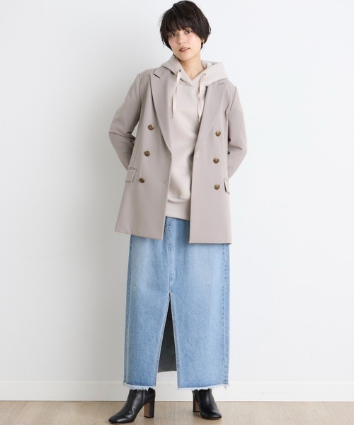 【セール】プラムダンボールパーカー（パーカー）｜INED CLARO（イネドクラロ）