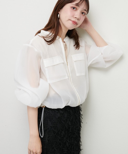 natural couture（ナチュラルクチュール）の「シアージップブルゾン