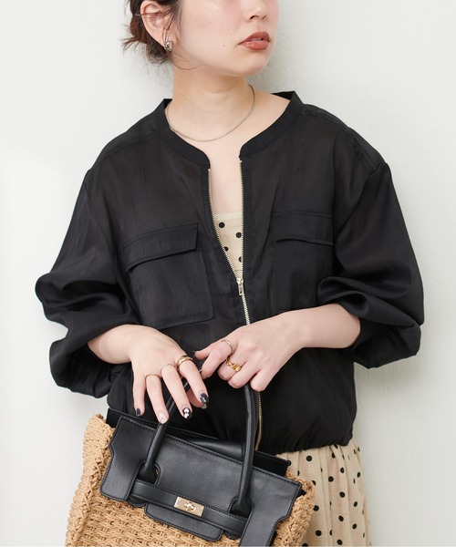 natural couture（ナチュラルクチュール）の「シアージップブルゾン