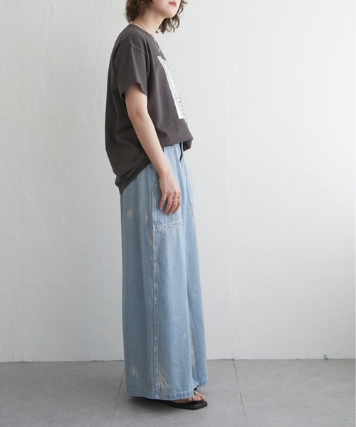 notch.(ノッチ)の「クラックフォイルTシャツ(Tシャツ/カットソー・レディース・シルバー/グリーン/チャコール・M)」の8枚目の写真