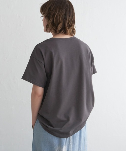 notch.(ノッチ)の「クラックフォイルTシャツ(Tシャツ/カットソー・レディース・シルバー/グリーン/チャコール・M)」の6枚目の写真