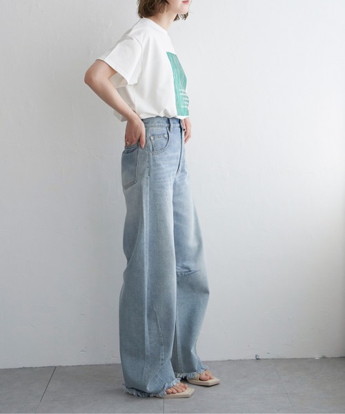 notch.(ノッチ)の「クラックフォイルTシャツ(Tシャツ/カットソー・レディース・シルバー/グリーン/チャコール・M)」の13枚目の写真