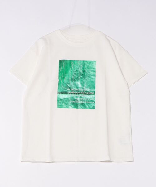 notch.(ノッチ)の「クラックフォイルTシャツ(Tシャツ/カットソー・レディース・シルバー/グリーン/チャコール・M)」の22枚目の写真