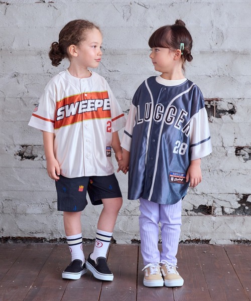 BIG FIELD（ビッグフィールド）の「ベースボールシャツ（シャツ/ブラウス・キッズ・グレー系その他/グレー/オフホワイト・S/M/L/XL）」の18枚目の写真