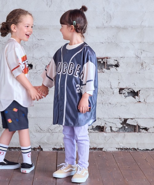 BIG FIELD（ビッグフィールド）の「ベースボールシャツ（シャツ/ブラウス・キッズ・グレー系その他/グレー/オフホワイト・S/M/L/XL）」の16枚目の写真