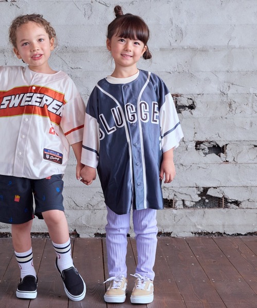 BIG FIELD（ビッグフィールド）の「ベースボールシャツ（シャツ/ブラウス・キッズ・グレー系その他/グレー/オフホワイト・S/M/L/XL）」の15枚目の写真