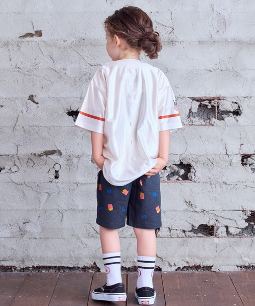 BIG FIELD（ビッグフィールド）の「ベースボールシャツ（シャツ/ブラウス・キッズ・グレー系その他/グレー/オフホワイト・S/M/L/XL）」の8枚目の写真