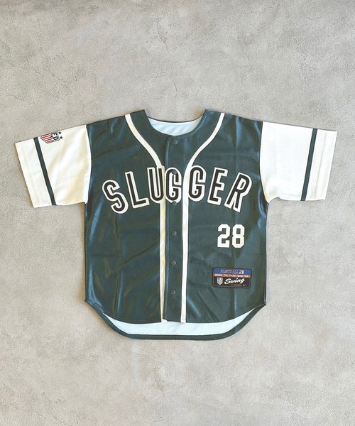 BIG FIELD（ビッグフィールド）の「ベースボールシャツ（シャツ/ブラウス・キッズ・グレー系その他/グレー/オフホワイト・S/M/L/XL）」の9枚目の写真