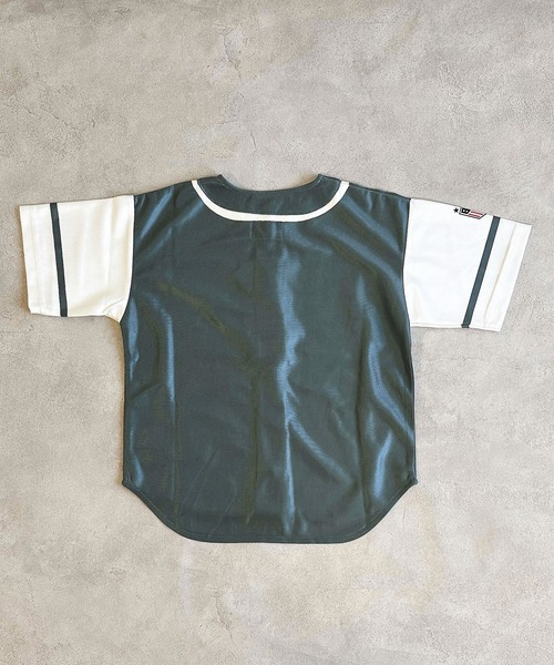 BIG FIELD（ビッグフィールド）の「ベースボールシャツ（シャツ/ブラウス・キッズ・グレー系その他/グレー/オフホワイト・S/M/L/XL）」の10枚目の写真