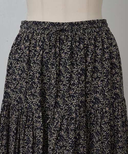 プリントティアードギャザースカート（スカート）｜BEARDSLEY