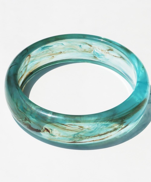 レジンカラーマーブルミディアム アクリルバングル（バングル/リスト