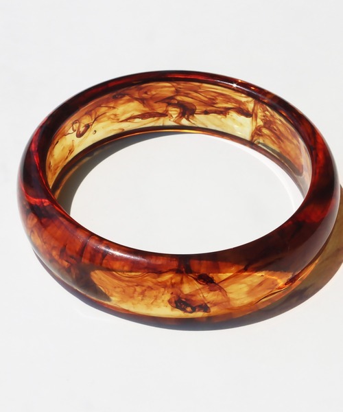 レジンカラーマーブルミディアム アクリルバングル（バングル/リスト