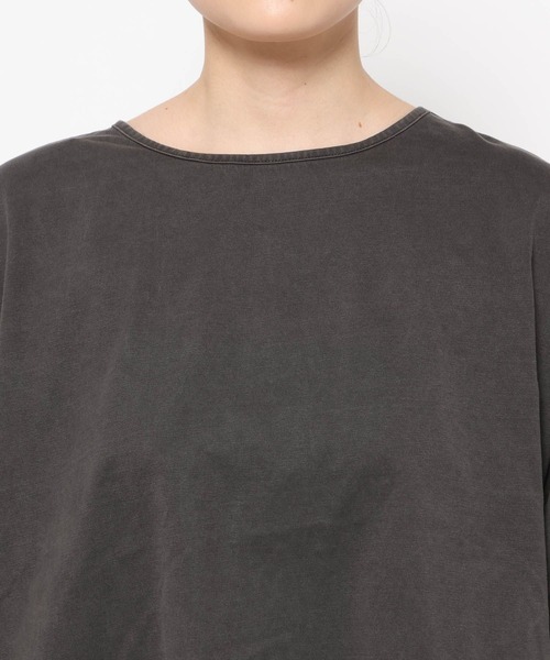 LOWRYS FARM（ローリーズファーム）の「ピグメントネジリＳＳ  133885（Tシャツ/カットソー・レディース・チャコールグレー/アイボリー/パープル・FREE）」の9枚目の写真