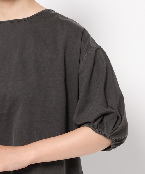 LOWRYS FARM（ローリーズファーム）の「ピグメントネジリＳＳ  133885（Tシャツ/カットソー・レディース・チャコールグレー/アイボリー/パープル・FREE）」の10枚目の写真