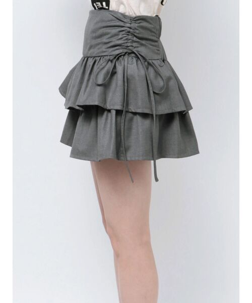 jouetie(ジュエティ)の「リボンティアードミニスカパン【セットアップ対応】(スカート・レディース・ピンク/グレー/ブラック・MEDIUM)」の19枚目の写真